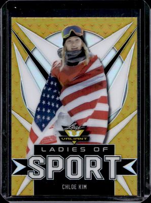 2021 Leaf Valiant Ladies of Sport #LS-01 Yellow /10