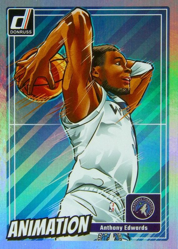 Anthony Edwards 2024 Donruss #4 Animation /(SSP) RAW