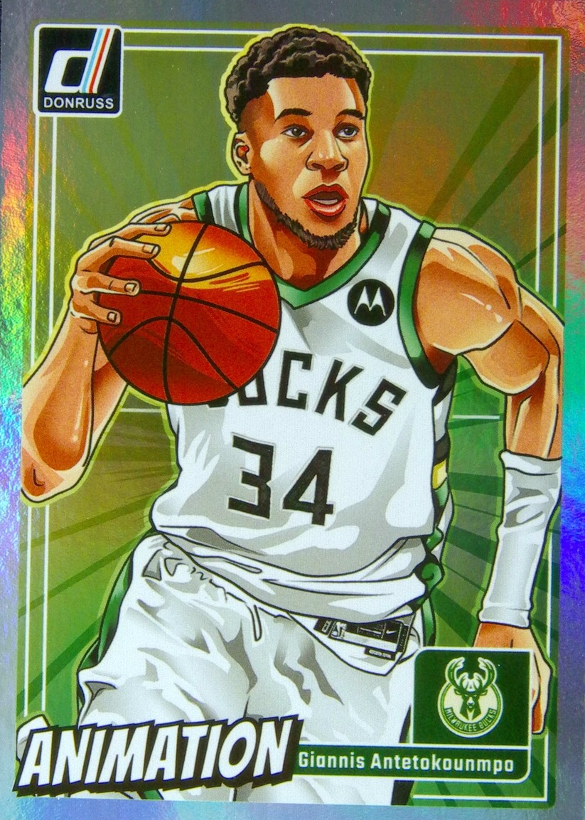 Giannis Antetokounmpo 2024 Donruss #9 Animation /(SSP) Price Guide