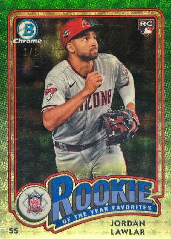 Jordan Lawlar 2024 Bowman #ROY-7 Rookie of the Year Favorites - Superfractor /1 RAW
