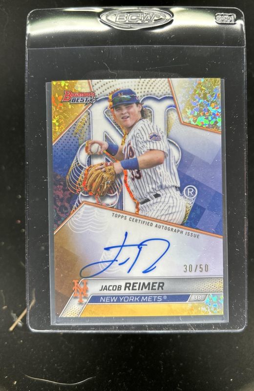 2025 Bowman's Best #B25-JR Best of 2025 Autographs - Gold Mini-Diamond Refractor /50