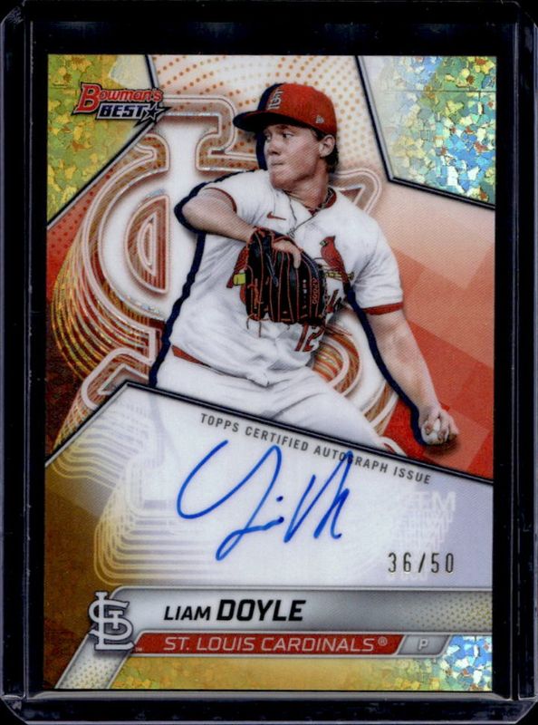 2025 Bowman's Best #B25-LDO Best of 2025 Autographs - Gold Mini-Diamond Refractor /50