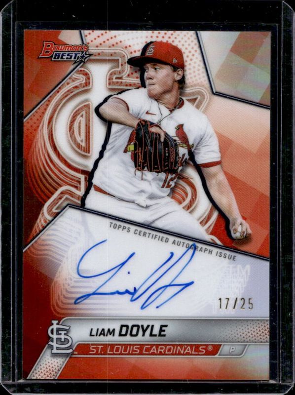 2025 Bowman's Best #B25-LDO Best of 2025 Autographs - Orange Refractor /25