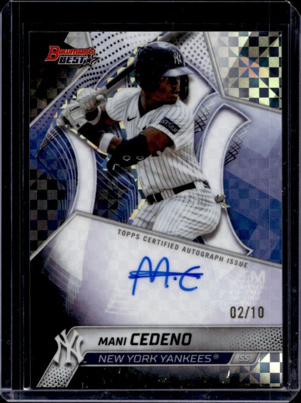 2025 Bowman's Best #B25-MCE Best of 2025 Autographs - Black X-Fractor /10