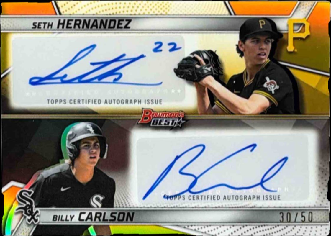 2025 Bowman's Best #DA-HC Dual Autographs /75
