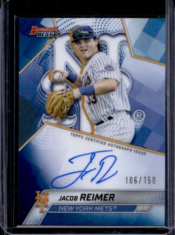 2025 Bowman's Best #B25-JR Best of 2025 Autographs - Blue Refractor /150
