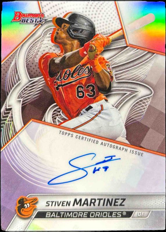 2025 Bowman's Best #B25-SMA Best of 2025 Autographs - Refractor