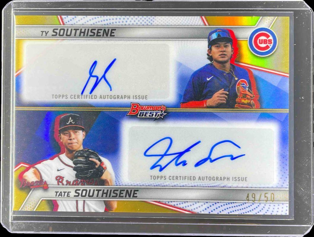 2025 Bowman's Best #DA-SOU Dual Autographs - Gold Refractor /50