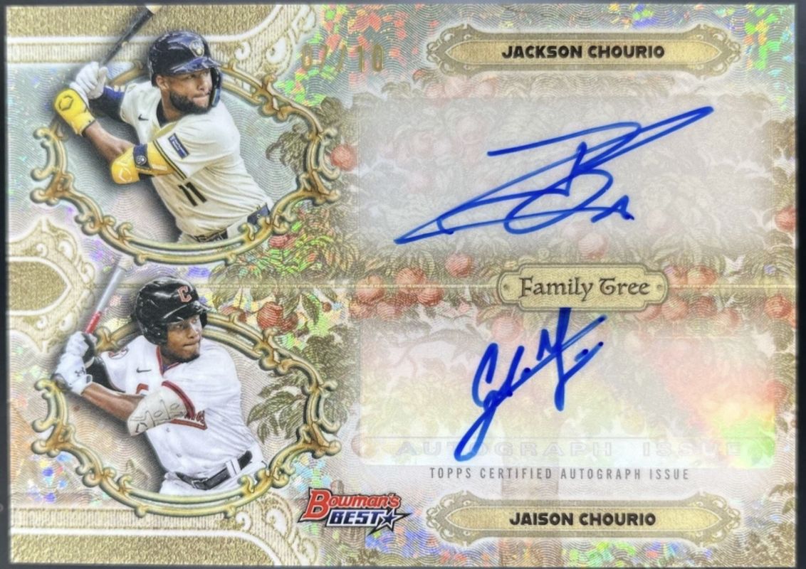 2025 Bowman's Best #FDA-CC Family Tree Dual Autographs - Mini-Diamond Refractor /10