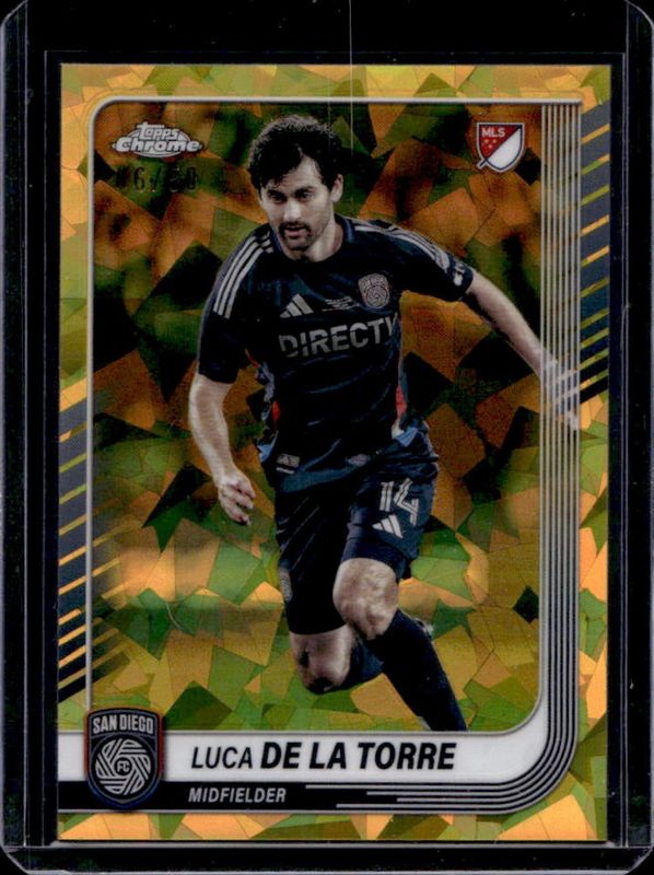 2025 Topps Chrome MLS Sapphire Edition #128 Gold