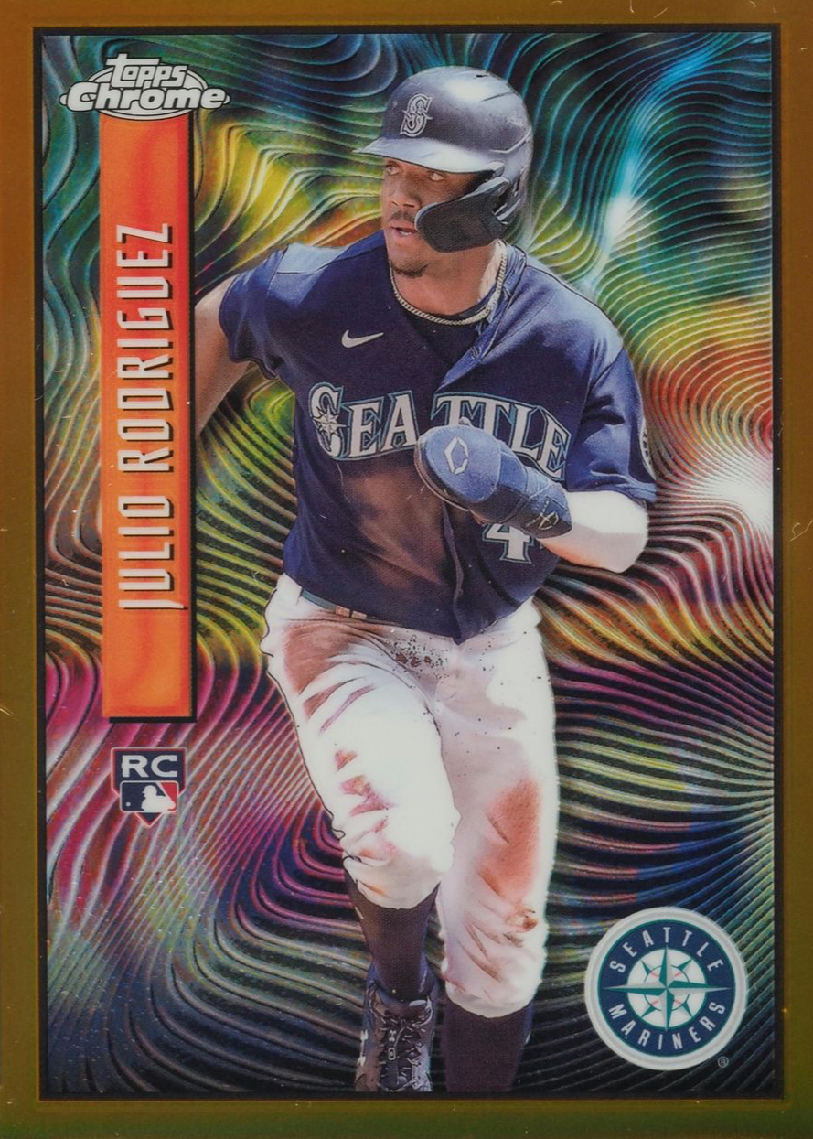 Julio Rodriguez 2022 Topps Chrome Sonic #EX-2 Expose - Gold
