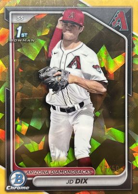 JD Dix 2024 Bowman Draft #CPA-JD Chrome DP Auto (1st) Price