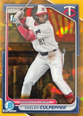 2024 Bowman Draft Sapphire Edition #BDC-98 Chrome - Gold /50 (1st)