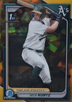 2024 Bowman Draft Sapphire Edition #BDC-56 Chrome - Gold /50 (1st)
