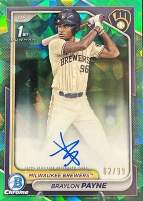 2024 Bowman Draft Sapphire Edition #CPA-BP Chrome Prospect Auto - Green /99 (1st)