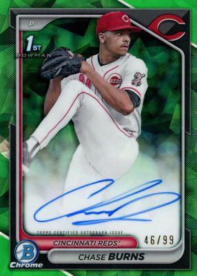 2024 Bowman Draft Sapphire Edition #CPA-CB Chrome Prospect Auto - Green /99 (1st)