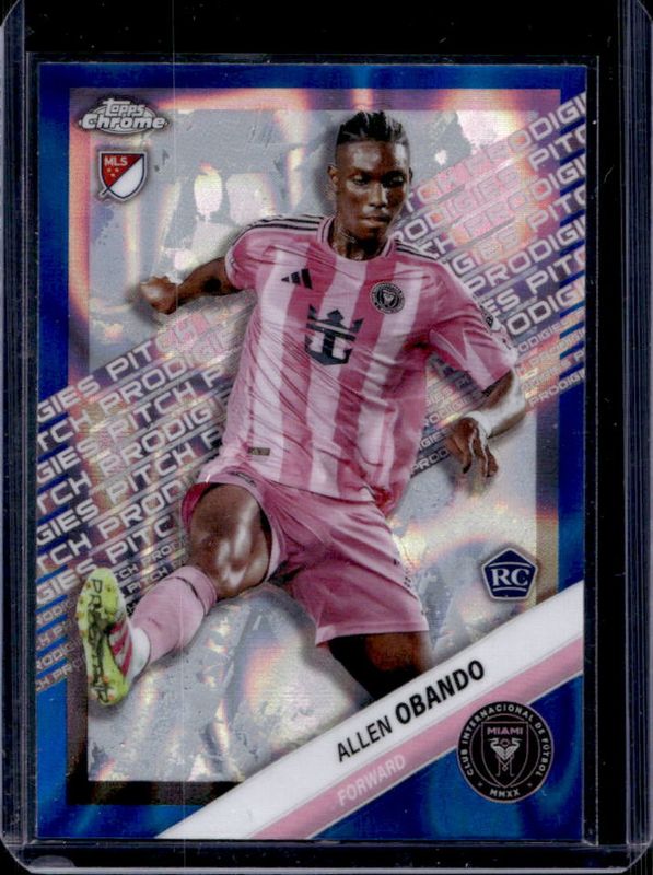 2025 Topps Chrome MLS #184 Pitch Prodigies - Blue Lava Refractor