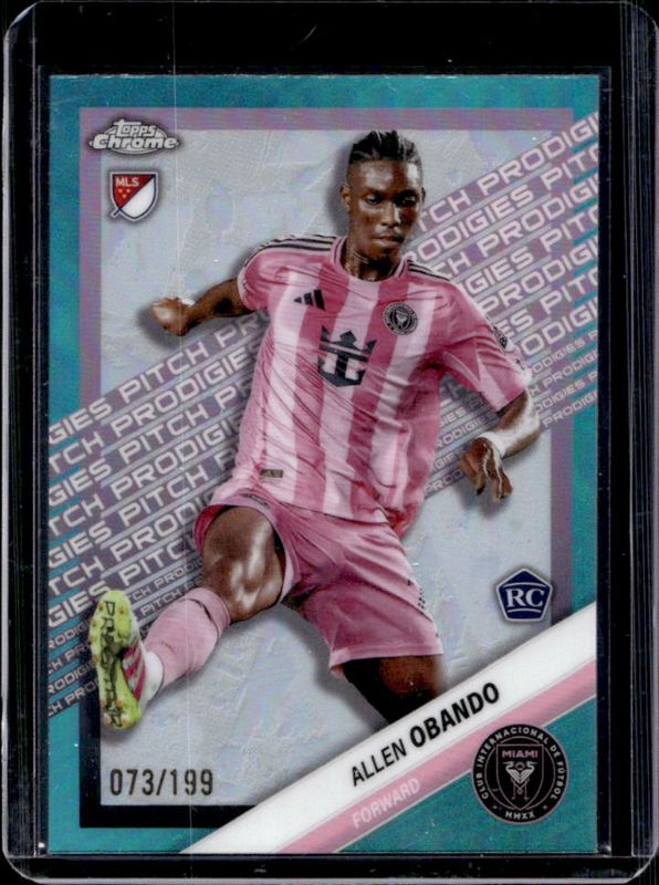 2025 Topps Chrome MLS #184 Pitch Prodigies - Aqua Refractor /199