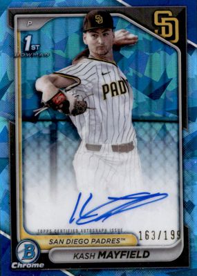 2024 Bowman Draft Sapphire Edition #CPA-KM Chrome Prospect Auto /199 (1st)