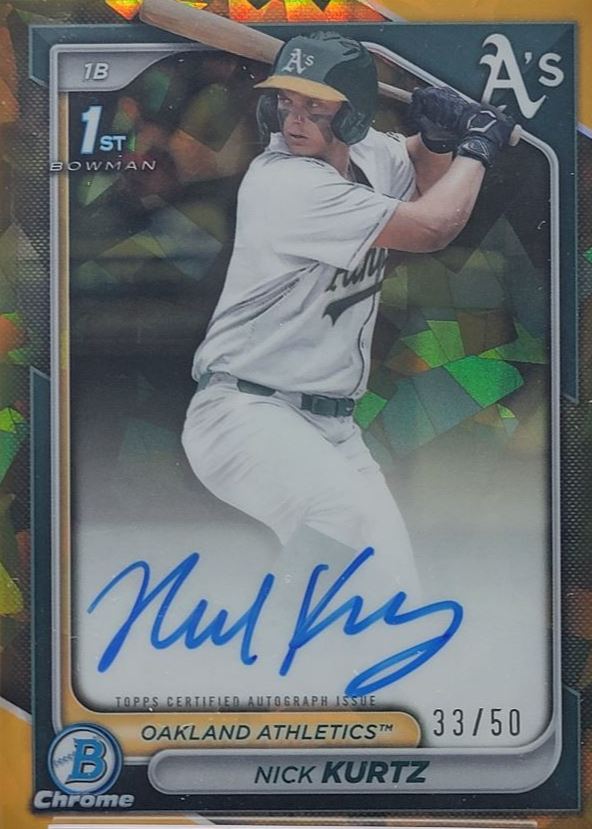 Nick Kurtz 2024 Bowman Draft Sapphire Edition #CPA-NK Chrome