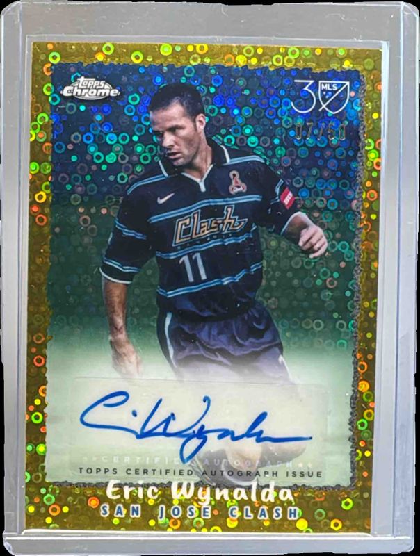 2025 Topps Chrome MLS #NFA-EW Topps 1995 Autographs - Gold Donut Holes /50