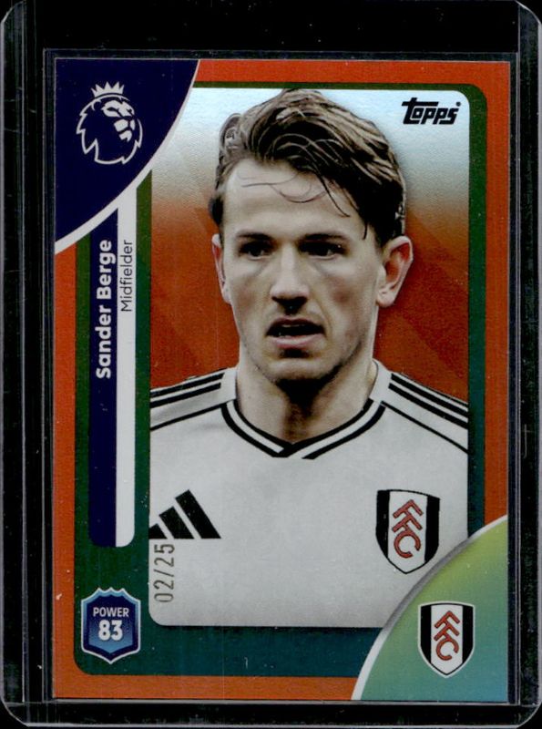 2025 Topps Premier League #149 Orange Rainbow Foil /25