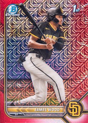 2022 Bowman Mega Box #BCP-108 Chrome Prospects - Red Refractor /5 (1st)