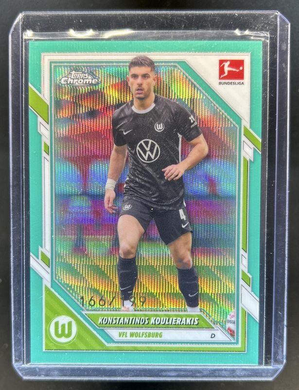 2025 Topps Chrome Bundesliga #96 Aqua Wave Refractor /199