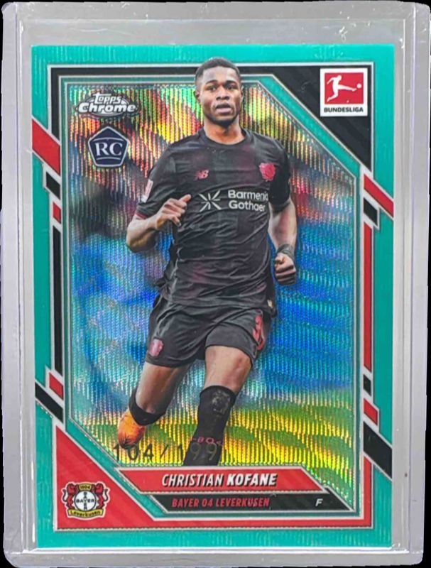 2025 Topps Chrome Bundesliga #67 Aqua Wave Refractor /199