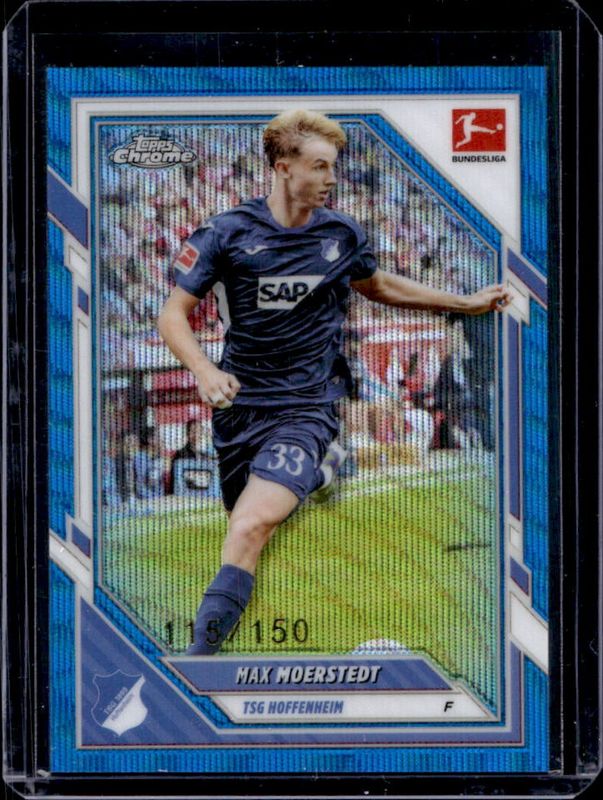 2025 Topps Chrome Bundesliga #49 Blue Wave Refractor /150