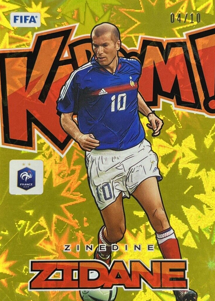 Zinedine Zidane 2024 Donruss #23 Kaboom! - Gold /10 Price