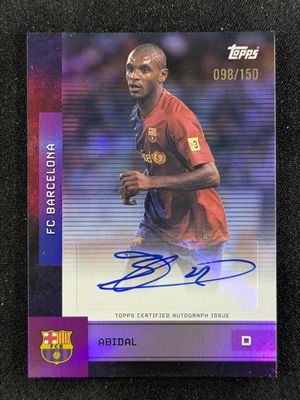 2025 Topps FC Barcelona Team Set #BA-EA Autographs - Blue Rainbow Foil /150