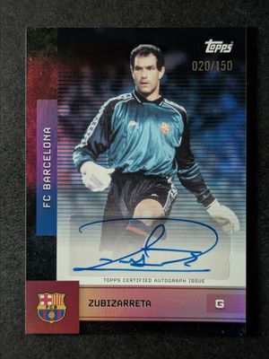 2025 Topps FC Barcelona Team Set #BA-AZ Autographs - Blue Rainbow Foil /150