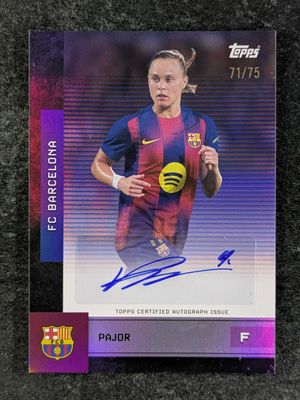 2025 Topps FC Barcelona Team Set #BA-EP Autographs - Blue Rainbow Foil /150