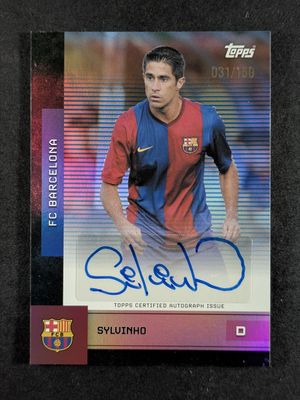 2025 Topps FC Barcelona Team Set #BA-SY Autographs - Blue Rainbow Foil /150