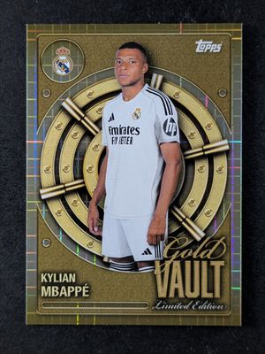 2025 Topps Real Madrid Collector Tin #GV-7 Gold Vault Limited Edition