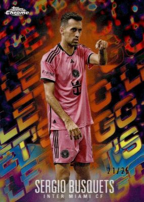 2024 Topps Chrome MLS #LG-13 Let's Go! - Orange Refractor /25