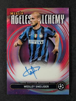 2024 Topps Merlin Chrome UEFA Club Competitions #AAA-WS Ageless Alchemy Autographs - Red Refractor /5