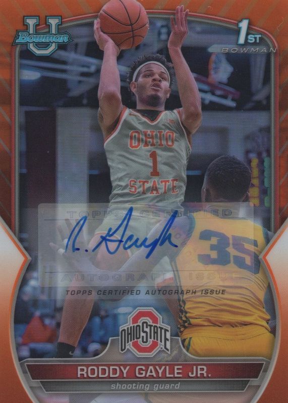 2022 Bowman Chrome University #8 Prospect Autographs - Orange Refractor /25 (1st)