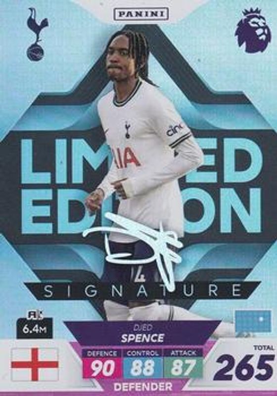 2023 Panini Adrenalyn XL Premier League Plus Printed Signatures Limited Edition