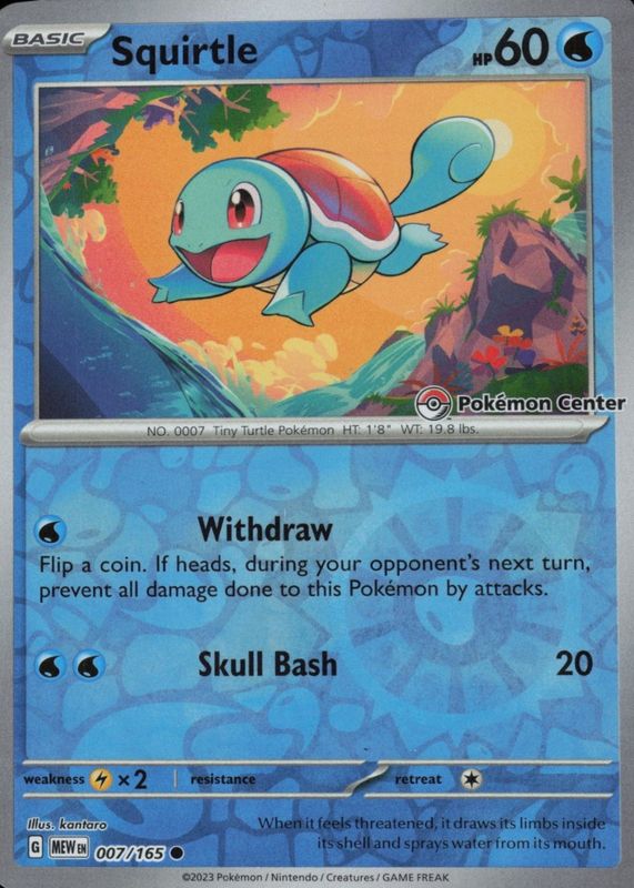 2023 Scarlet & Violet: 151 #007/165 Promo (Pokemon Center)