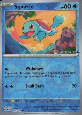2023 Scarlet & Violet: 151 #007/165 Promo (Pokemon Center)
