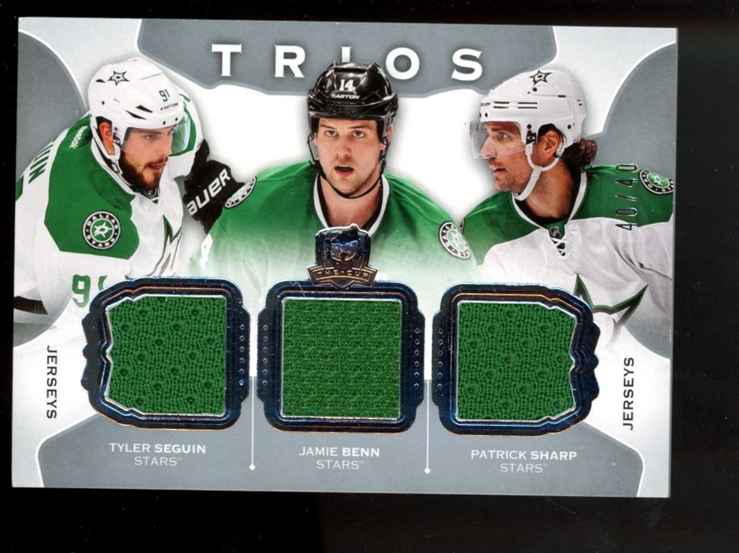 2015 Upper Deck The Cup #C3-STARS Cup Trios Jersey /40