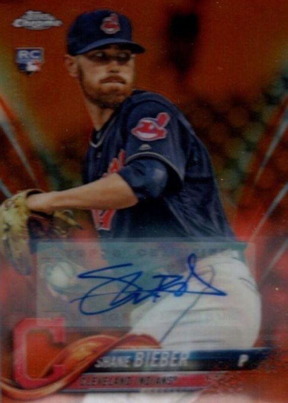 2018 Topps Chrome Update #HMT59 Autographs - Orange Refractor /25