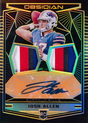 2018 Obsidian #8 Rookie Jersey Ink Dual Relics - Electric Etch Orange (/50)