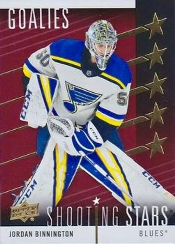 2019 Upper Deck #SSG-9 Shooting Stars Goalies - Red