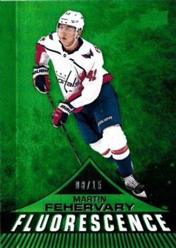 2019 Upper Deck #F-42 Fluorescence - Green /15