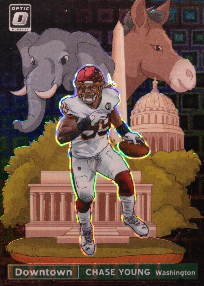 PANINI NFLカード BLACK CHASE YOUNG REDSKINS 04/10 #F21 送料無料 中古 IT2 Chase Young 2021 Optic #DT-8 Downtown - Black Pandora /25 Price