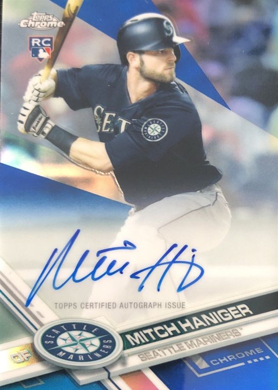 2017 Topps Chrome #RA-MH Rookie Auto - Blue Refractor /150