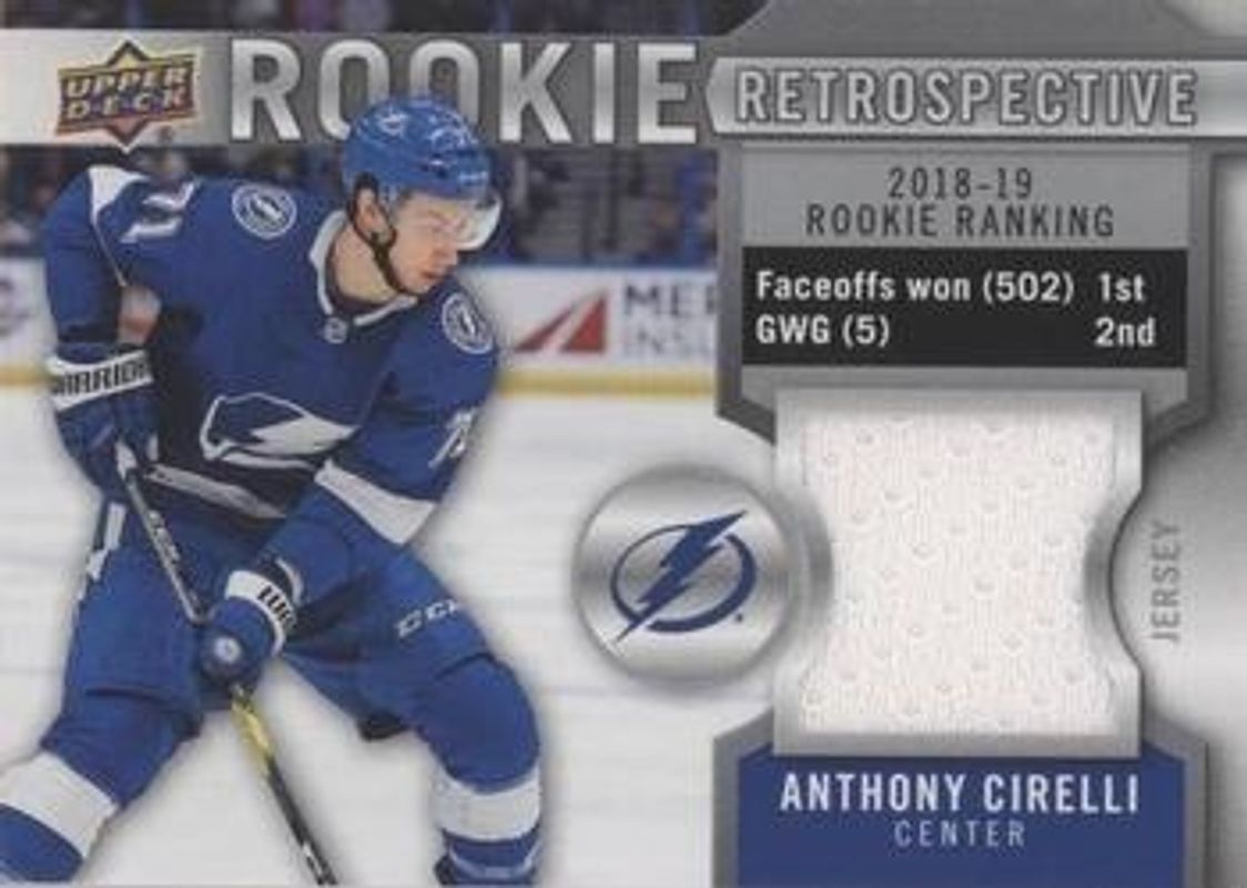2019 Upper Deck #RR-AC Rookie Retrospective Jersey